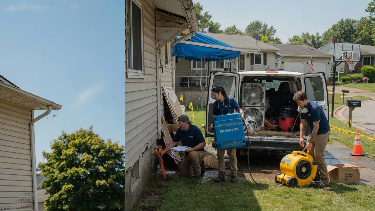 Ceiling Leak Cleanup in Sunderland, MA near me